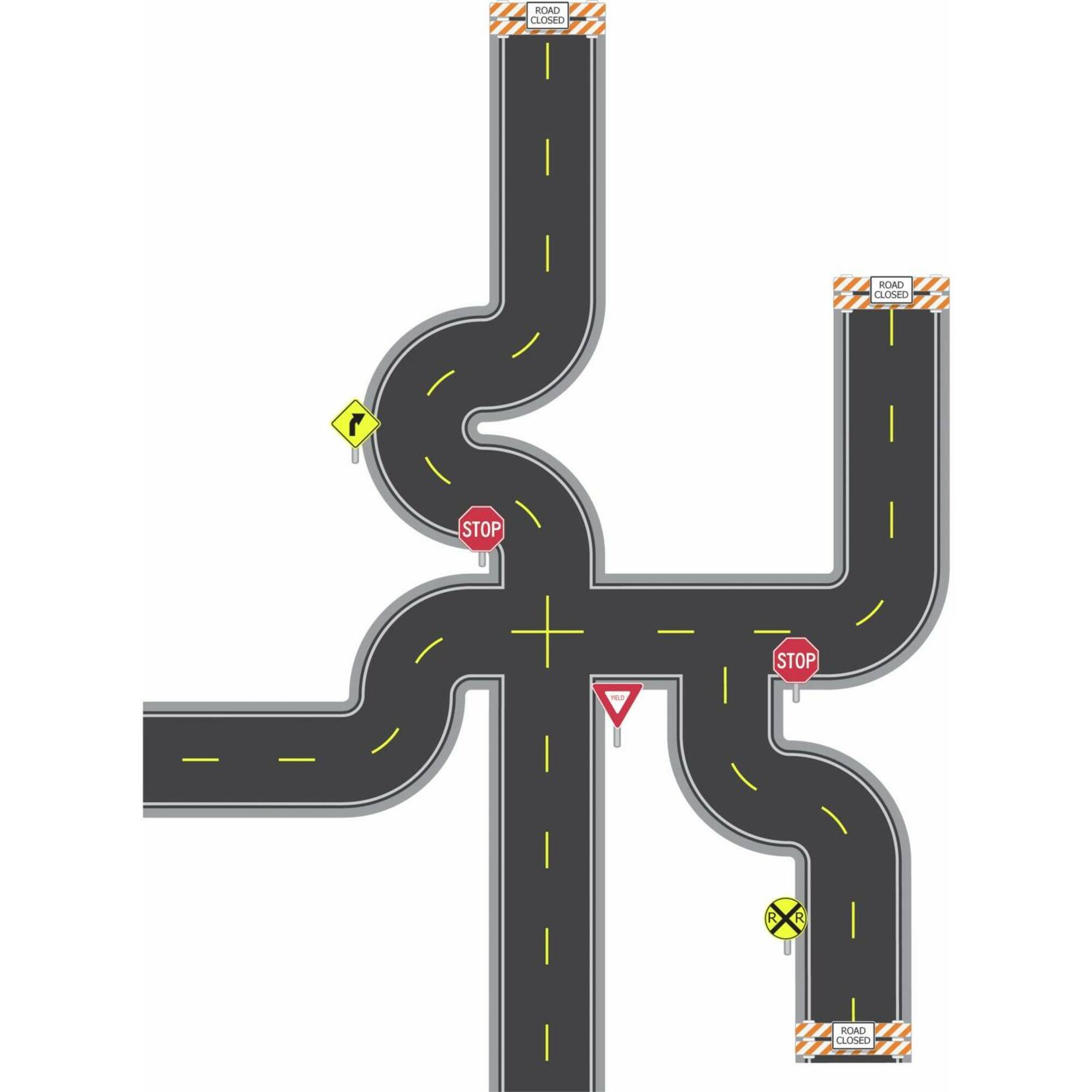 RoomMates Build-A-Road Peel & Stick Wall Decals